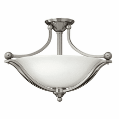 Hinkley Bolla Semi-Flush Mount - Brushed Nickel - 4669BN-LED