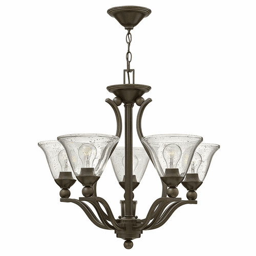 Hinkley Bolla Single Tier Foyer Chandelier - Bronze - 4655OB-CL