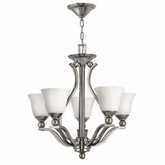 Hinkley Bolla Single Tier Foyer Chandelier - Brushed Nickel - 4655BN