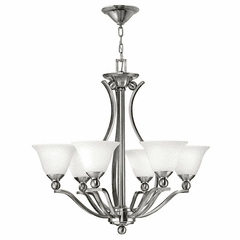 Hinkley Bolla Single Tier Foyer Chandelier - Brushed Nickel - 4656BN Hinkley Bolla Single Tier Foyer Chandelier - Brushed Nickel - 4656BN