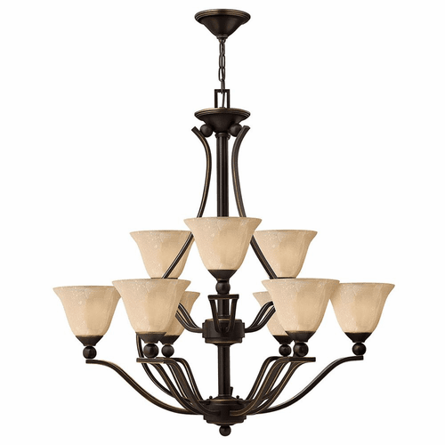 Hinkley Bolla Two Tier Foyer Chandelier - Olde Bronze - 4657OB