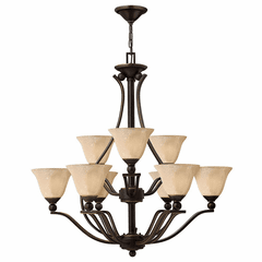 Hinkley Bolla Two Tier Foyer Chandelier - Olde Bronze - 4657OB