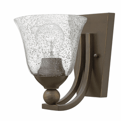 Hinkley Bolla Wall Sconce - Olde Bronze with Clear Seedy Glass - 4650OB-CL