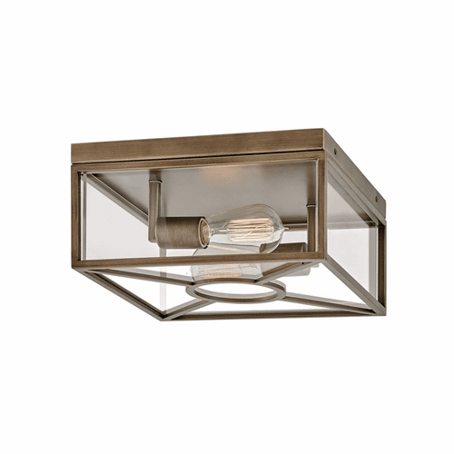 Hinkley Brixton Outdoor Medium Flush Mount - Burnished Bronze - 18373BU