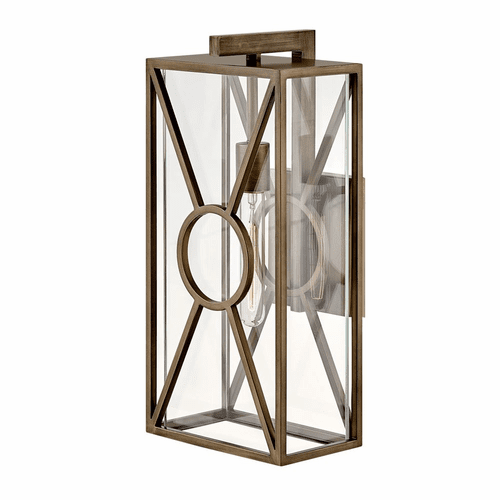 Hinkley Brixton Outdoor Medium Wall Mount Lantern - Burnished Bronze - 18374BU
