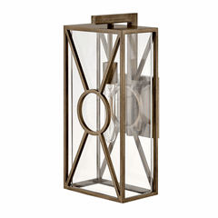Hinkley Brixton Outdoor Medium Wall Mount Lantern - Burnished Bronze - 18374BU