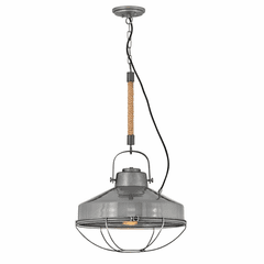 Hinkley Brooklyn Pendant - Rustic Pewter - 34904RP