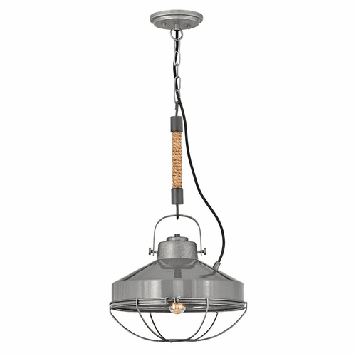 Hinkley Brooklyn Pendant - Rustic Pewter - 34907RP