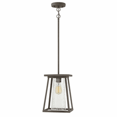 Hinkley Burke Outdoor Hanging Light - Oil Rubbed Bronze w/ Clear Glass - 2792OZ-CL