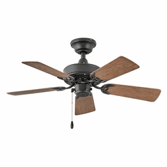 Hinkley Cabana  36" Ceiling Fan - Matte Black - 901836FMB-NWA