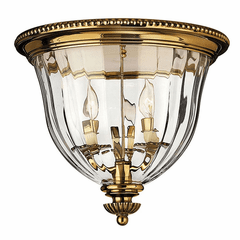 Hinkley Cambridge Flush Mount - Burnished Brass - 3612BB