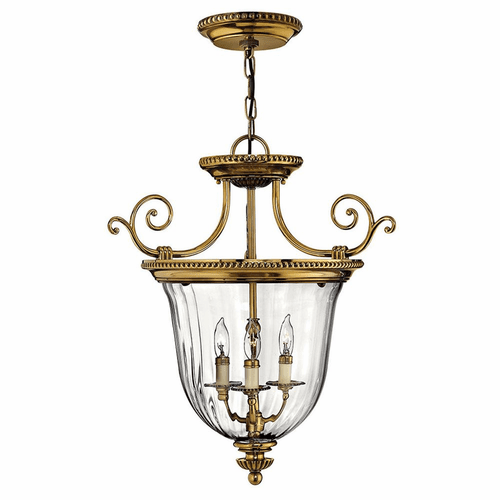 Hinkley Cambridge Large Foyer Pendant - Burnished Brass - 3613BB
