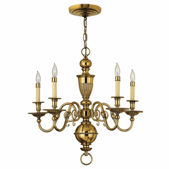 Hinkley Cambridge Single Tier Foyer Chandelier - Burnished Brass - 4415BB Hinkley Cambridge Single Tier Foyer Chandelier - Burnished Brass - 4415BB