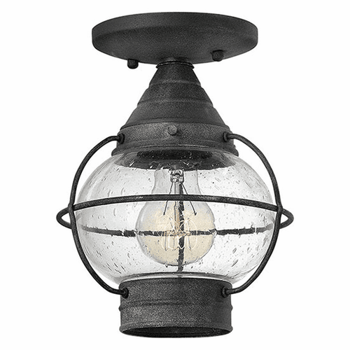 Hinkley Cape Cod Outdoor Flush Mount - Aged Zinc - 2203DZ