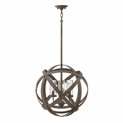 Hinkley Carson Outdoor Chandelier - Vintage Iron - 29703VI