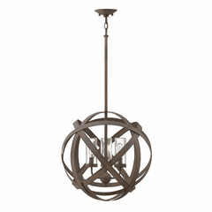 Hinkley Carson Outdoor Chandelier - Vintage Iron - 29703VI-LL