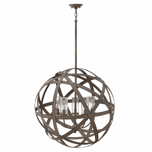 Hinkley Carson Outdoor Hanging Light - Vintage Iron - 29705VI-LV