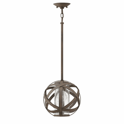 Hinkley Carson Outdoor Stem Hung Pendant - Vintage Iron - 29707VI
