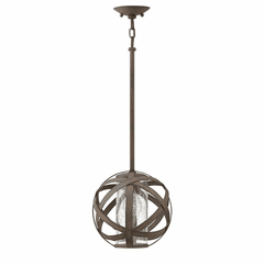 Hinkley Carson Outdoor Stem Hung Pendant - Vintage Iron - 29707VI