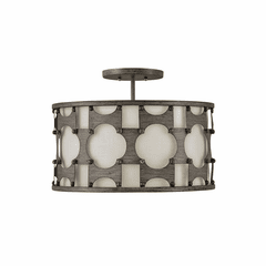 Hinkley Carter Semi-Flush Mount - Weathered Bronze - 4733WBZ