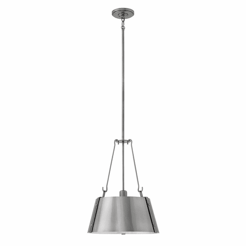Hinkley Cartwright Single Tier Pendant - Polished Antique Nickel - 3394PL