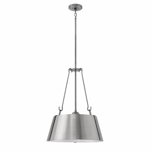 Hinkley Cartwright Single Tier Pendant - Polished Antique Nickel - 3395PL