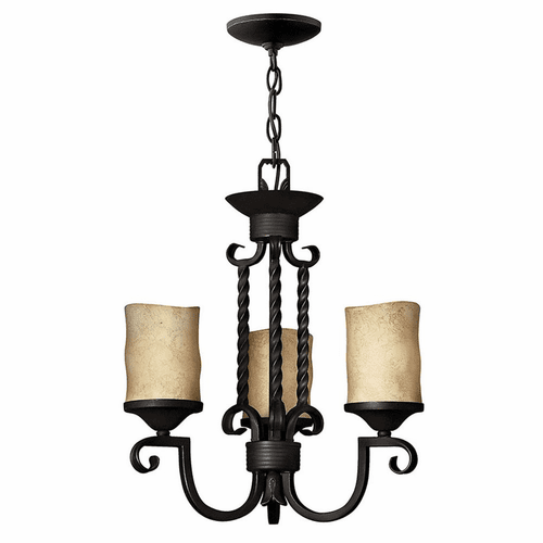 Hinkley Casa 3-LT Chandelier - Olde Black - 4013OL
