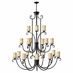 Hinkley Casa Three Tier Foyer Chandelier - Olde Black - 4309OL