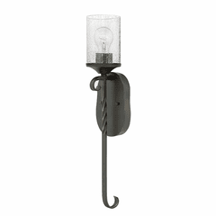 Hinkley Casa Wall Sconce - Olde Black with Clear Seedy Glass - 4300OL-CL