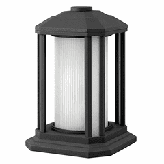 Hinkley Castelle Outdoor Pier Mount - Black - 1397BK-LED