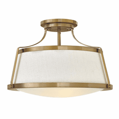 Hinkley Charlotte Semi Flush Mount - Brushed Caramel - 3522BC Hinkley Charlotte Semi Flush Mount - Brushed Caramel - 3522BC