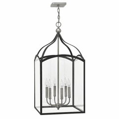 Hinkley Clarendon Single Tier Foyer Light - Aged Zinc - 3414DZ