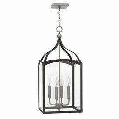 Hinkley Clarendon Single Tier Foyer Light - Aged Zinc - 3415DZ