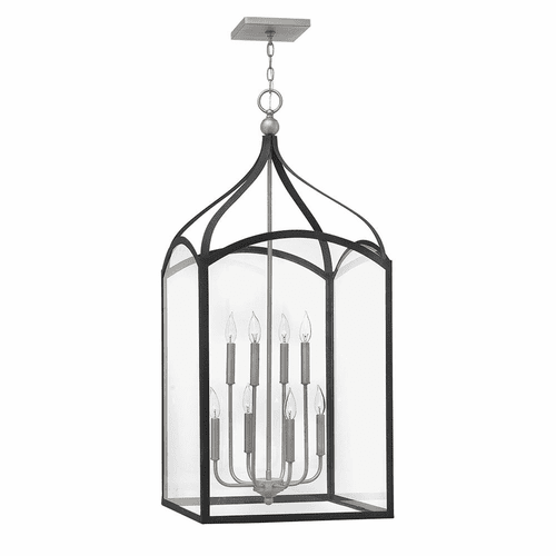 Hinkley Clarendon Two Tier Foyer Light - Aged Zinc - 3418DZ