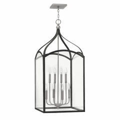 Hinkley Clarendon Two Tier Foyer Light - Aged Zinc - 3418DZ Hinkley Clarendon Two Tier Foyer Light - Aged Zinc - 3418DZ
