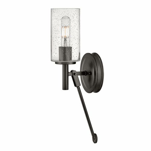 Hinkley Collier 1-LT Wall Sconce - Black Oxide - 3380BX