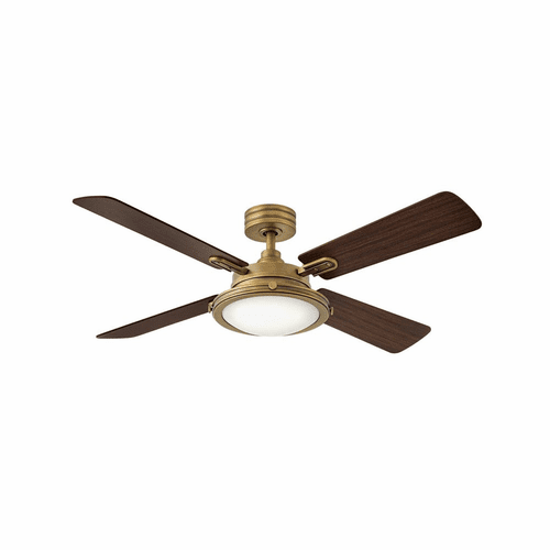 Hinkley Collier 54" LED Ceiling Fan - Heritage Brass - 903254FHB-LID