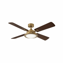 Hinkley Collier 54" LED Ceiling Fan - Heritage Brass - 903254FHB-LID