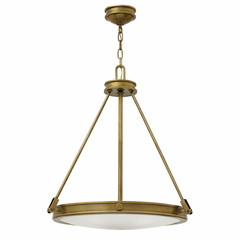 Hinkley Collier Inverted Pendant - Heritage Brass - 3384HB