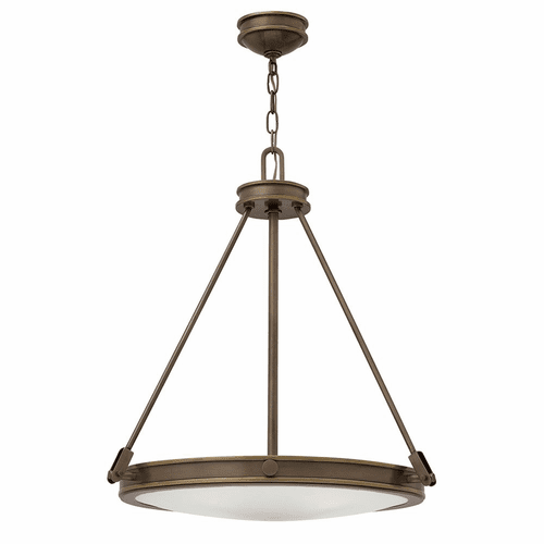Hinkley Collier Inverted Pendant - Light Oiled Bronze - 3384LZ