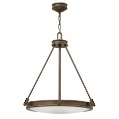 Hinkley Collier Inverted Pendant - Light Oiled Bronze - 3384LZ