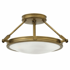 Hinkley Collier Semi-Flush Mount - Heritage Brass - 3381HB