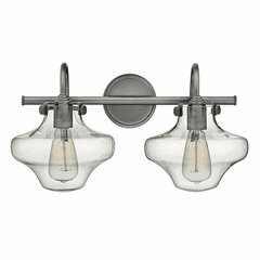 Hinkley Congress 2-LT Bath Light - Antique Nickel - 50021AN