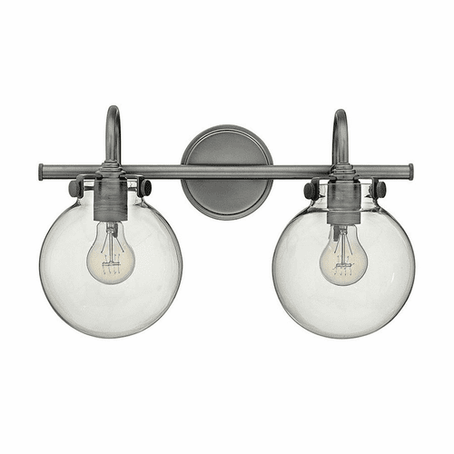 Hinkley Congress 2-LT Bath Light - Antique Nickel - 50024AN
