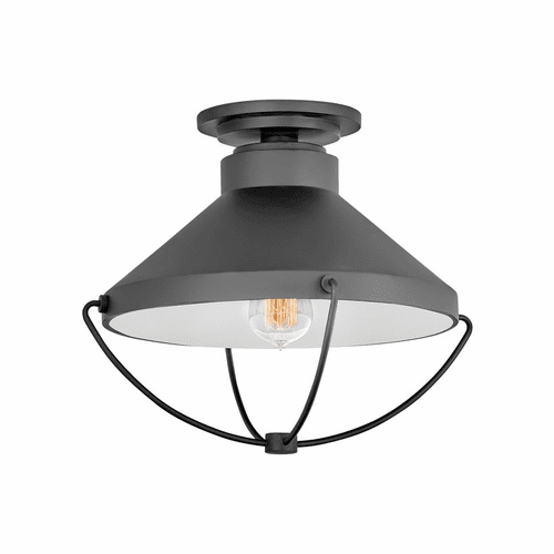 Hinkley Crew Outdoor Ceiling Light - Black - 2693BK