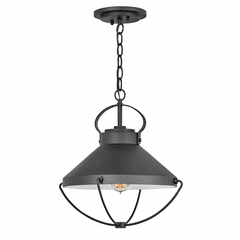 Hinkley Crew Outdoor Hanging Light - Black - 2692BK