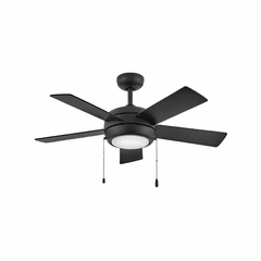 Hinkley Croft 42" LED Ceiling Fan - Matte Black - 904042FMB-LIA