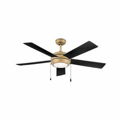 Hinkley Croft 52" LED Ceiling Fan - Heritage Brass - 904052FHB-LIA