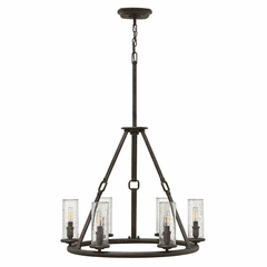 Hinkley Dakota Single Tier Chandelier - Oil Rubbed Bronze - 4786OZ