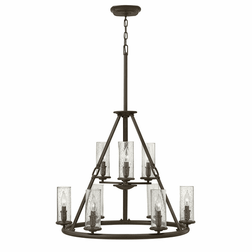 Hinkley Dakota Two Tier Foyer Chandelier - Oil Rubbed Bronze - 4789OZ